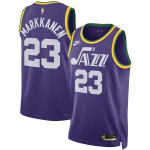 Nike Lauri Markkanen Utah Jazz Unisex Stylish Purple 2023/24 Swingman Replica Jersey Classic Edition