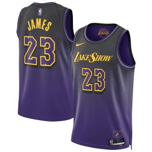 Nike LeBron James Los Angeles Lakers Unisex Purple 2024/25 Swingman Elegant Player Jersey City Edition