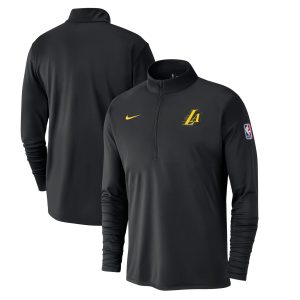 Nike Chic Los Angeles Lakers Black 2024/25 City Edition Authentic Coaches Performance Half Zip Top