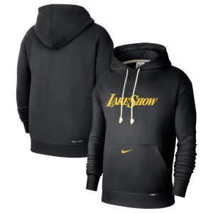 Nike Los Angeles Lakers Black Stylish 2024/25 City Edition Courtside Standard Issue Pullover Hoodie
