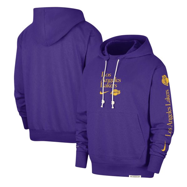 Nike Los Angeles Chic Lakers Purple Authentic Performance Pullover Hoodie