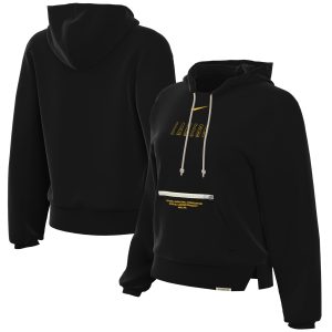 Nike Los Angeles Lakers Women's Black Fabulous Courtside Standard Issue Performance Pullover Hoodie