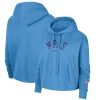 Nike Los Angeles Lakers Women's Powder Blue 2021/22 City Edition Essential Logo Cropped Pullover Eye - catching Hoodie