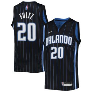 Nike Markelle Fultz Orlando Magic Youth Black 2021/22 Diamond Swingman Jersey Icon Edition Stylish