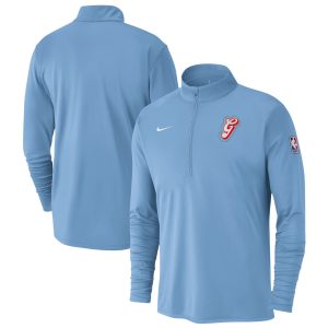 Nike Memphis Grizzlies Premium Light Blue 2024/25 City Edition Authentic Coaches Performance Half Zip Top