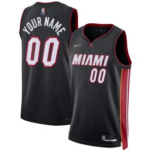 Nike Gorgeous Miami Heat Black 2021/22 Diamond Swingman Custom Jersey Icon Edition