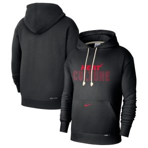 Nike Miami Unique Heat Black 2024/25 City Edition Courtside Standard Issue Pullover Hoodie