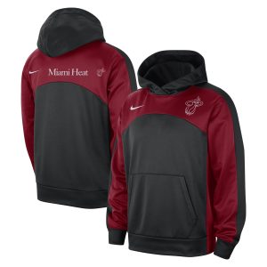 Nike Miami Elegant Heat Black/Red Authentic Starting Five Force Performance Pullover Hoodie
