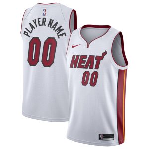 Nike Miami Heat White 2020/21 Swingman Stylish Custom Jersey Association Edition