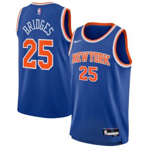 Nike Mikal Bridges New York Knicks Youth Fabulous Blue Swingman Jersey Icon Edition