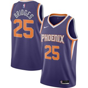Nike Mikal Bridges Phoenix Suns Stylish Purple 2020/21 Swingman Player Jersey Icon Edition