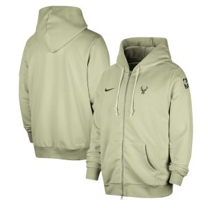 Nike Milwaukee Bucks Green Gorgeous Authentic Standard Issue Full Zip Hoodie Jacket