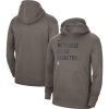 Nike Milwaukee Bucks Unisex Olive 2023/24 Performance Spotlight On Court Practice Chic Pullover Hoodie