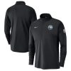 Nike Minnesota Timberwolves Eye - catching Black 2024/25 City Edition Authentic Coaches Performance Half Zip Top