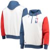 Nike NBA White/Blue Gorgeous Team 31 75th Anniversary Courtside Fleece Half Zip Hoodie