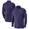 Nike New Orleans Chic Pelicans Purple 2024/25 City Edition Authentic Coaches Performance Half Zip Top