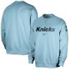 Nike New York Premium Knicks Light Blue Courtside Standard Issue Performance Pullover Sweatshirt