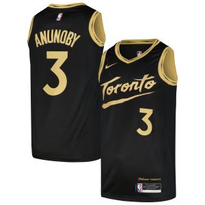 Nike OG Gorgeous Anunoby Toronto Raptors Black Swingman Player Jersey City Edition
