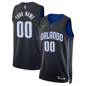 Nike Orlando Magic Black 2021/22 Diamond Swingman Custom Jersey Icon Gorgeous Edition