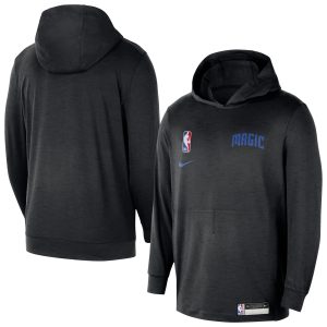 Nike Orlando Magic Black 2024/25 On Court Authentic Practice Elegant Yoga Restore Lightweight Pullover Hoodie