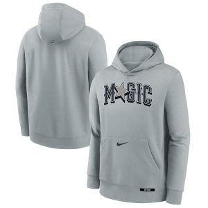 Nike Orlando Magic Youth Elegant Silver 2024/25 City Edition Club Fleece Pullover Hoodie