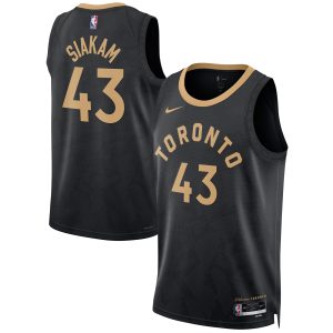 Nike Pascal Siakam Toronto Raptors Unisex Chic Black 2022/23 Swingman Jersey City Edition