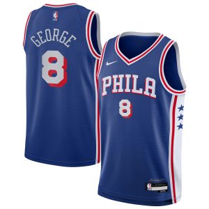 Nike Paul Fabulous George Philadelphia 76ers Youth Royal Swingman Jersey Icon Edition
