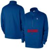 Nike Philadelphia 76ers Blue Chic Courtside Club Half Zip Jacket