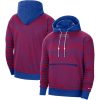 Nike Philadelphia 76ers Red/Royal 75th Anniversary Chic Courtside Striped Pullover Hoodie
