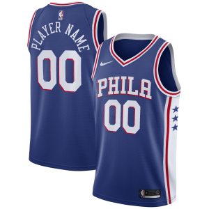 Nike Philadelphia 76ers Royal 2020/21 Swingman Elegant Custom Jersey Icon Edition