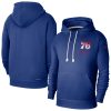 Nike Philadelphia Chic 76ers Royal Courtside Standard Issue Premium Performance Pullover Hoodie