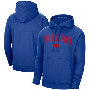 Nike Philadelphia 76ers Royal Heritage Essential Pullover Hoodie Chic
