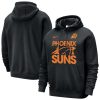Nike Phoenix Suns Eye - catching Black Courtside Club Pullover Hoodie