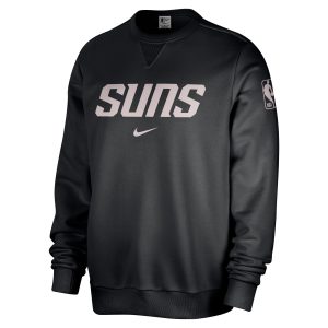 Nike Eye - catching Phoenix Suns Black Courtside Standard Issue Performance Pullover Sweatshirt