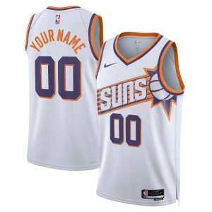 Nike Phoenix Suns Unisex White Swingman Elegant Custom JerseyAssociation Edition