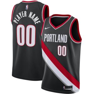 Nike Chic Portland Trail Blazers Black 2020/21 Swingman Custom Jersey Icon Edition