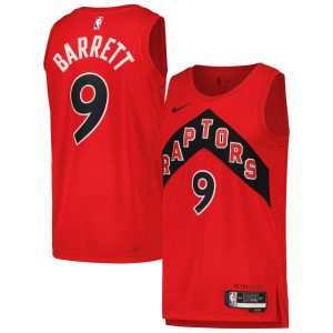 Nike RJ Barrett Toronto Raptors Gorgeous Unisex Red Swingman Player Jersey Icon Edition