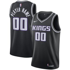 Nike Sacramento Kings Black Eye - catching Swingman Custom Jersey Statement Edition