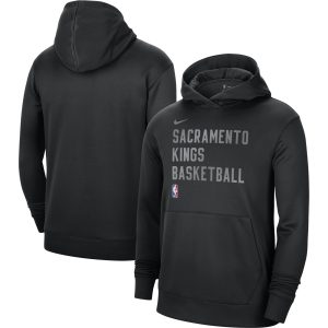 Nike Sacramento Kings Unisex Gorgeous Black 2023/24 Performance Spotlight On Court Practice Pullover Hoodie