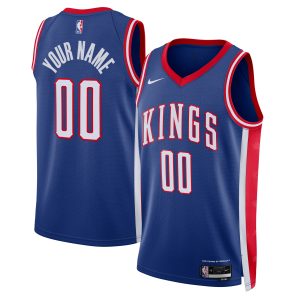 Nike Sacramento Kings Unisex Blue 2024/25 Custom Swingman Eye - catching Jersey City Edition