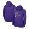 Nike Sacramento Trendy Kings Unisex Purple 2023/24 Performance Spotlight On Court Practice Pullover Hoodie