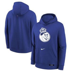 Nike Sacramento Kings Fabulous Youth Blue 2024/25 City Edition Club Fleece Pullover Hoodie