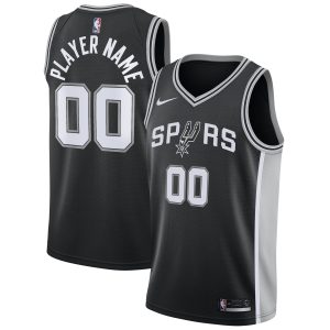 Nike San Antonio Spurs Black Unique Swingman Custom Jersey Icon Edition