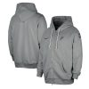 Nike San Antonio Spurs Gray Authentic Standard Eye - catching Issue Full Zip Hoodie Jacket