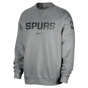 Nike San Antonio Spurs Gray Gorgeous Courtside Standard Issue Performance Pullover Sweatshirt