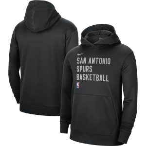 Nike San Antonio Spurs Unisex Black 2023/24 Performance Spotlight On Court Eye - catching Practice Pullover Hoodie