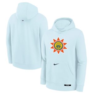 Nike San Antonio Spurs Chic Youth Light Blue 2024/25 City Edition Club Fleece Pullover Hoodie