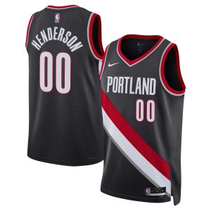 Nike Scoot Henderson Portland Trail Blazers Unisex Black 2023 NBA Draft Swingman Jersey Icon Fabulous Edition