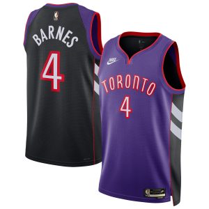 Nike Scottie Barnes Toronto Raptors Unisex Trendy Purple 2024/25 Swingman Jersey Classic Edition