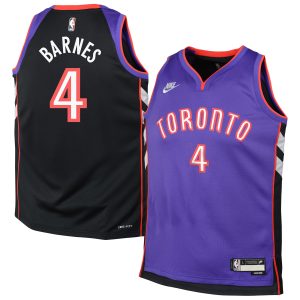 Nike Elegant Scottie Barnes Toronto Raptors Youth Purple 2024/25 Swingman Jersey Classic Edition